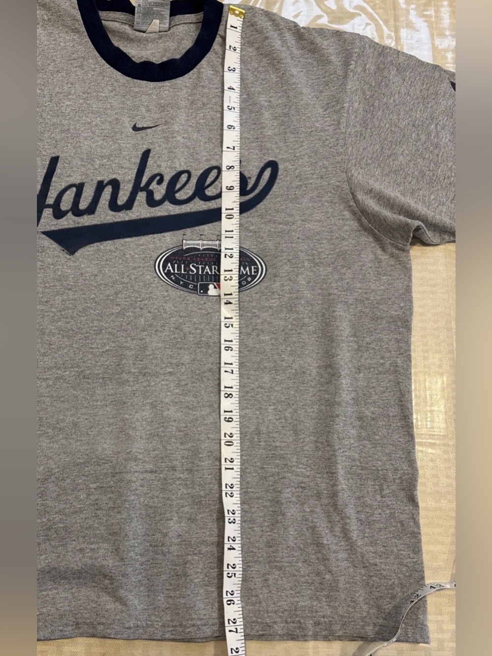 Vintage New York Yankees Center Swoosh T-Shirt Large All Star Game 2008 MLB Y2K - Picture 10 of 10